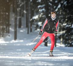 Cross-country skiing on the Plan de Corones