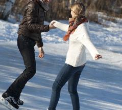 Ice skating in Valdaora/Olang