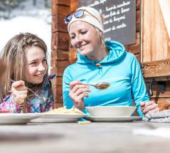 Ski hut on the Plan de Corones