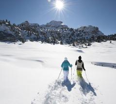 Snowshoe hike in Valdaora/Olang