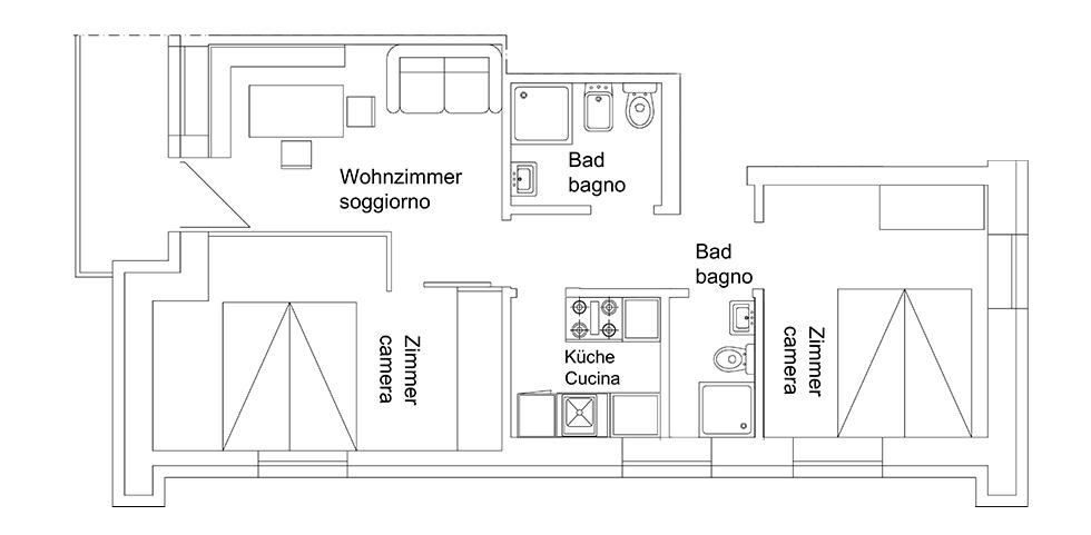 Apartment 5 - Apartment sketch