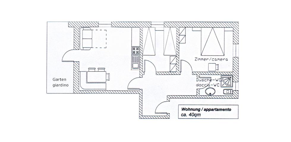 Apartment 2 - Apartment sketch