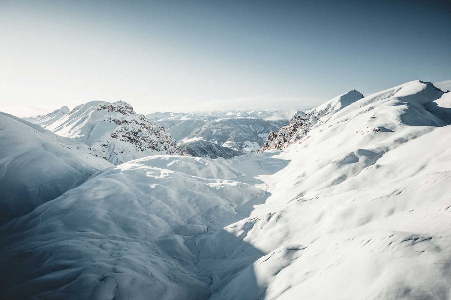 Winter landscape in Valdaora/Olang